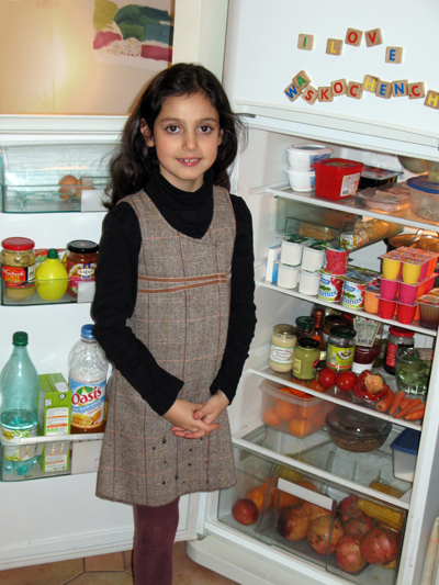 Nima Mina aus Paris: eine Suppe aus dem Kühlschrank zaubern.