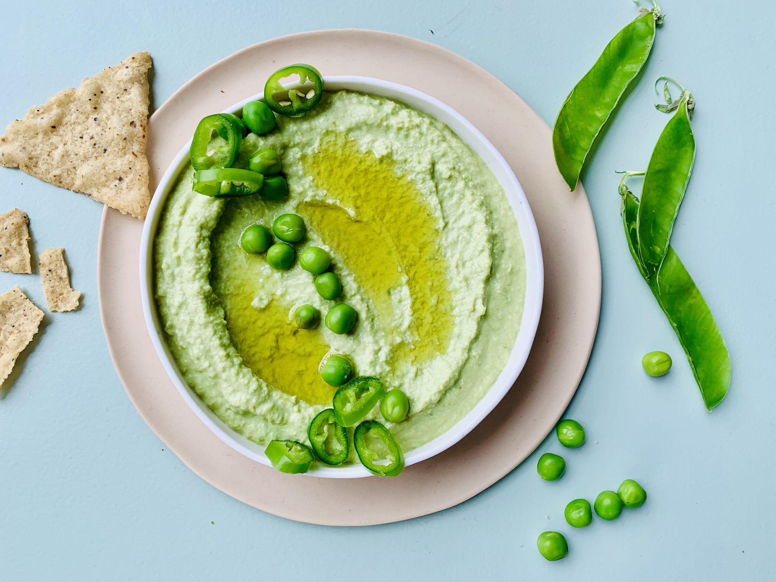 Erbsen-Mole (Guacamole ohne Avocado)